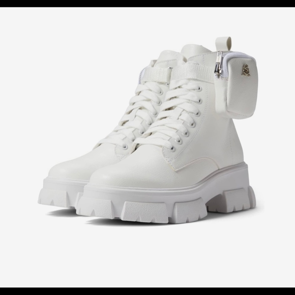 Steve Madden Thora-p Tan Booties all white used only once